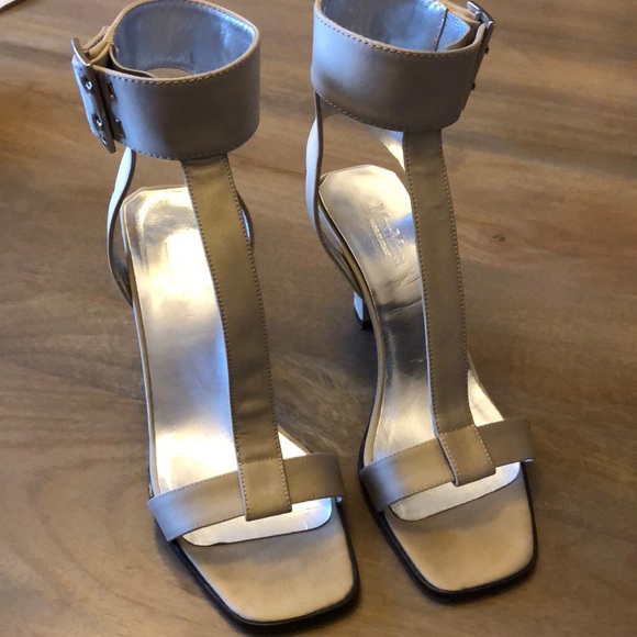 MaxMara Shoes - MaxMara Sandals with Covered Leather Straps Size 8
